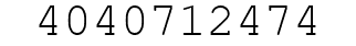 Number 4040712474.