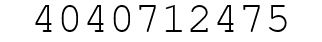 Number 4040712475.