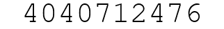 Number 4040712476.