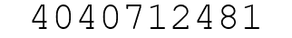Number 4040712481.