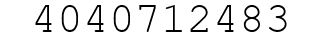 Number 4040712483.