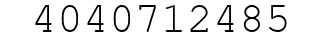 Number 4040712485.