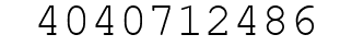 Number 4040712486.