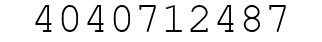 Number 4040712487.