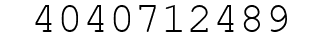 Number 4040712489.