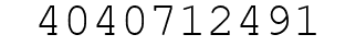 Number 4040712491.