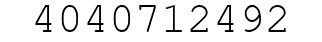 Number 4040712492.