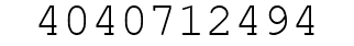 Number 4040712494.
