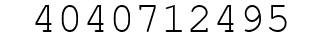 Number 4040712495.