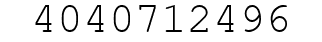 Number 4040712496.