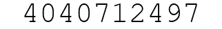 Number 4040712497.