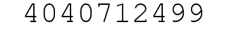 Number 4040712499.