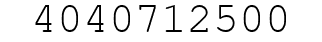 Number 4040712500.