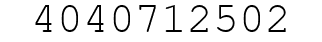 Number 4040712502.