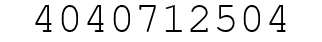 Number 4040712504.