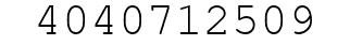 Number 4040712509.