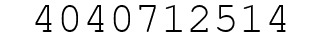 Number 4040712514.