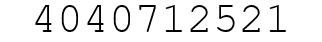 Number 4040712521.
