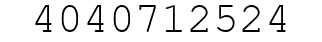 Number 4040712524.