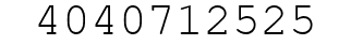 Number 4040712525.