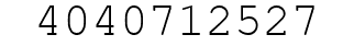 Number 4040712527.