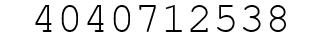 Number 4040712538.