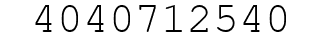 Number 4040712540.