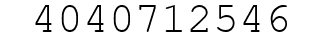 Number 4040712546.