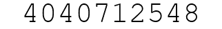 Number 4040712548.