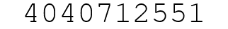 Number 4040712551.