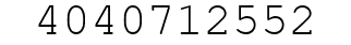 Number 4040712552.