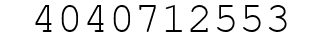 Number 4040712553.