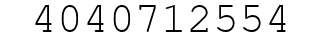 Number 4040712554.