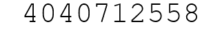 Number 4040712558.
