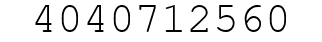 Number 4040712560.