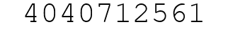 Number 4040712561.