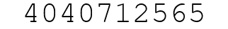 Number 4040712565.