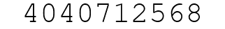 Number 4040712568.