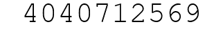 Number 4040712569.