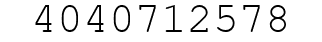 Number 4040712578.