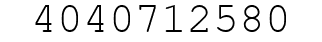 Number 4040712580.