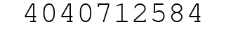 Number 4040712584.