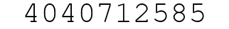 Number 4040712585.