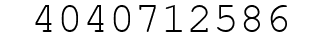 Number 4040712586.