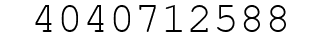 Number 4040712588.