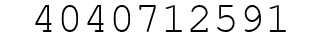Number 4040712591.