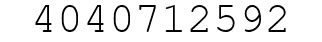 Number 4040712592.