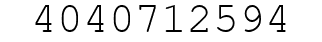 Number 4040712594.