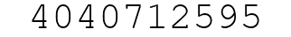 Number 4040712595.