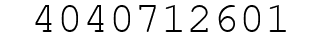 Number 4040712601.